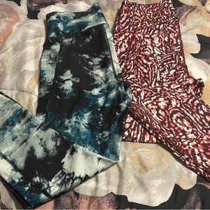 Under Armour Black and Pink Leggings